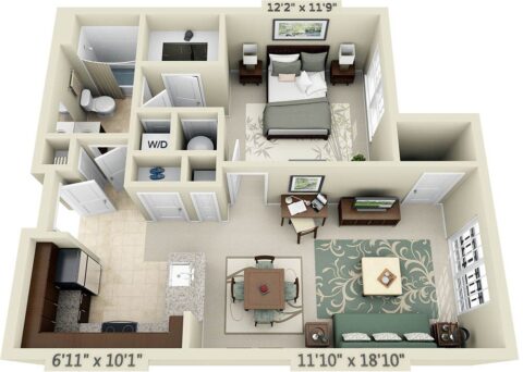 Floor plan for A1A