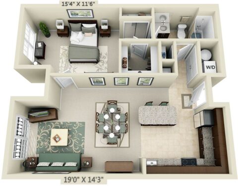 Floor plan for A1I