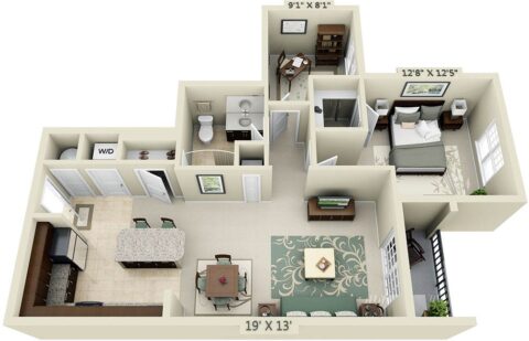 Floor plan for A1m