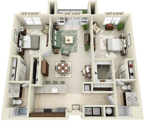 floor plan for B2H