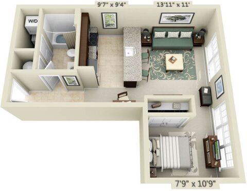 Floor plan for S1A