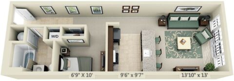 Floor plan for S1B